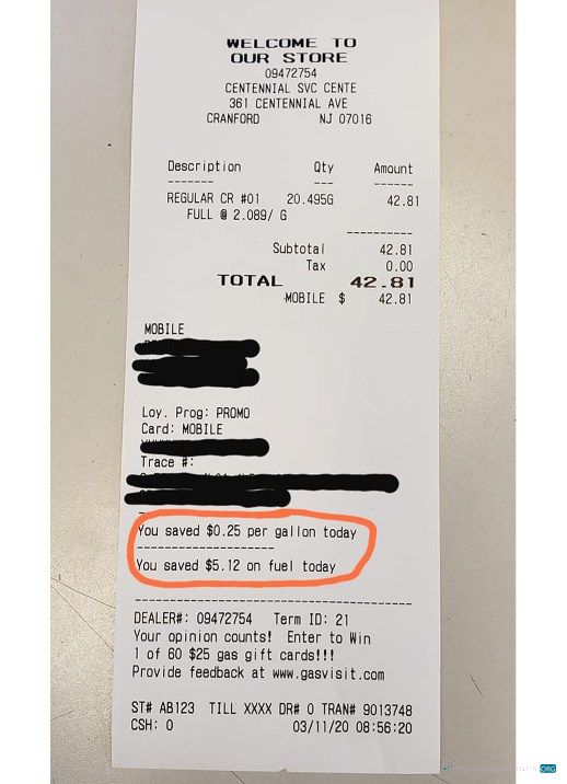 Download Phillips store payment receipt Photoshop template